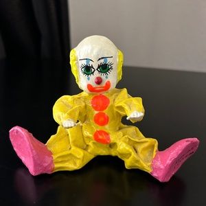 Paper Mache Clown. Vintage
